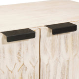 Sideboard White Wash Finish 60 x 33 x 75 cm Solid Mango Wood 4017866