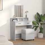 Dressing Table Grey Sonoma 79 x 41 x 140 cm Engineered Wood 865141