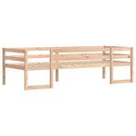 ZNTS Kids' Bed Frame without Mattress 75x190 cm Small Single Solid Wood Pine 846870