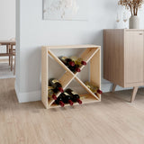 Wine Cabinet 62x25x62 cm Solid Wood Pine 821759