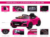 Audi RS Q8 6V Kids Electric Ride On Car Toy w/ Remote USB MP3 Bluetooth Pink T3398P348290
