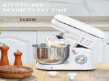 Stand Mixer, 5L Food Mixer for Baking, 6 Speeds and Pulse Setting, 1400W Cake Electric Kitchen Mixer T3398P343019