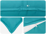 Cushion Cover 12 pcs HOUTEN Turquoise 40 x 80 cm Polyester 918318