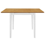 ZNTS Extendable Dining Table White x80x74 cm MDF 247625