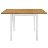 ZNTS Extendable Dining Table White x80x74 cm MDF 247625