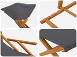 Deck Chair 4 pcs 3 Position Solid Eucalyptus Wood Grey 3407798