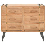 Drawer Cabinet Solid Fir Wood 91x35x73 cm 245774