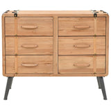 Drawer Cabinet Solid Fir Wood 91x35x73 cm 245774