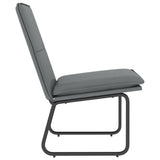 Lounge Chair Grey 54x75x76 cm Faux Leather 351333