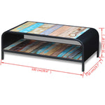 ZNTS Coffee Table Solid Reclaimed Wood 243285