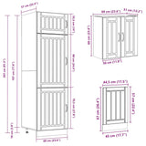 ZNTS 8 Piece Kitchen Cabinet Set Kalmar White Engineered Wood 3314801