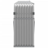 Log Holder Light Grey 300x45x100 cm Galvanised Steel 364556