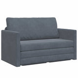 Sofa Bed Dark Grey 124 x 204 x 61 cm Velvet 4106703