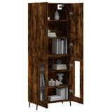 Highboard Smoked Oak 69.5x34x180 cm Engineered Wood 3195752