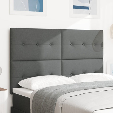ZNTS LED Headboard Dark Grey 80 cm Fabric 3338437