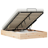 Ottoman Bed Frame with Storage Natural 135 x 190 cm 3418777