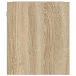 ZNTS Wall-Mounted Bedside Cabinets 2 pcs Sonoma Oak 38x34x40 cm 861234