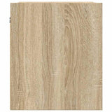 ZNTS Wall-Mounted Bedside Cabinets 2 pcs Sonoma Oak 38x34x40 cm 861234