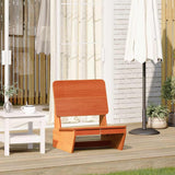 Garden Chair Wax Brown 60x64x70.5 cm Solid Wood Pine 859309