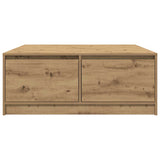 Coffee Table with Drawers Artisan Oak 100x100x40 cm 3328407