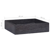 ZNTS Sink Black 40x40x10 cm Marble 149169