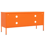 336228 TV Cabinet Orange 105x35x50 cm Steel
