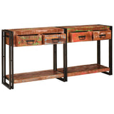 Console Tables with Drawer 2 pcs Multicolour 161 x 33 x 75 cm 3324225