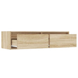 TV Cabinet with LED Lights Sonoma Oak 100X35.5x25 cm 860240