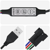 LED Strip 2 pcs Black and Transparent 5100 mm 3429130