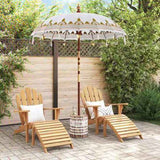 Balinese Parasol Cream 180-190 cm Cotton and solid wood 3356889