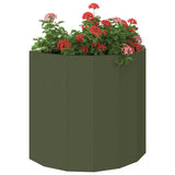 Planter Olive Green 60 x 30 x 50 cm Steel 883720