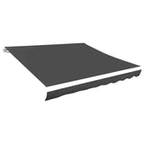 Awning Top Sunshade Canvas Anthracite 3x2.5 m 143708