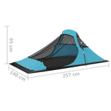 Camping Tent 317x240x100 cm Blue 93072