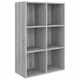 Book Cabinet/Sideboard Grey Sonoma 66x30x98 cm Engineered Wood 815295