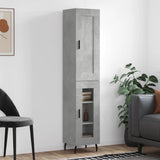 Highboard Concrete Grey 34.5x34x180 cm Engineered Wood 3200405