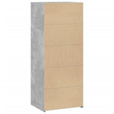 Highboard Concrete Grey 50x41x124 cm Engineered Wood 846400