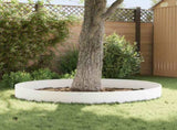 Lawn Edging 10 pcs 103 x 30 cm Steel White 8008408