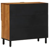 Sideboard with Door Natural 80 x 33.5 x 75 cm Solid Acacia Wood 4017783