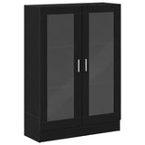 Book Cabinet Black Oak 82.5x30.5x115 cm Engineered Wood 862021