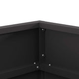 Fire Pit Black 50 x 50 x 38 cm Steel 858942