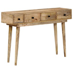 ZNTS Console Table 110x30x75 cm Solid Wood Mango 376069