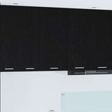 Hanging Cabinet Riga Black Oak and White 40 x 31 x 80 cm 884259