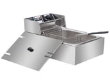 EH81 2500W 220-240V 6.3QT/6L Stainless Steel Single Cylinder Electric Fryer UK Plug 71779499