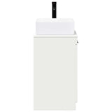 Bathroom Furniture Set High Gloss White Engineered Wood 3404226
