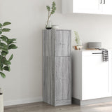 Apothecary Cabinet Grey Sonoma 30x41x118 cm Engineered Wood 855165