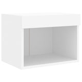 5 Piece TV Wall Units with LED White Engineered Wood 3216697