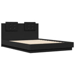 ZNTS Bed Frame without Mattress Black 120x200 cm 3209927