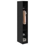 Wardrobe with Shelf Black Oak 50 x 30 x 200 cm Engineered Wood 3403215