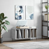 Record Cabinet Concrete Grey 100x38x48 cm Engineered Wood 831752