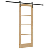 Sliding Door ORKDAL Natural and Black 73.5 x 198.5 cm 3331847